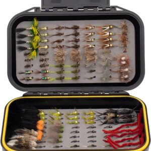 32/64/124 Premium Hand-Tied Dry Flies  Nym Dry Flies Nymphs Fly Fishing Flies Kit