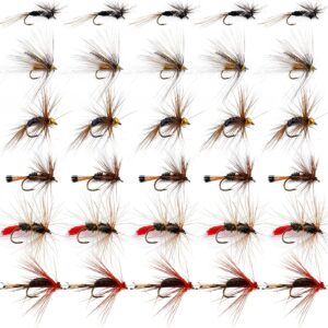 Fly Fishing Flies Kit 40pcs/76pcs/100pcs F Dry Flies Nymphs Fly Fishing Flies Kit